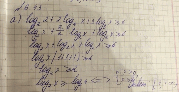 Изображение Упр.6.43 ГДЗ Никольский 10 класс