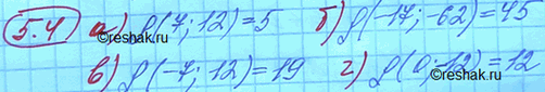 Изображение Найдите расстояние между точками A и B числовой прямой:а) A(7) и B(12); в) A(-7) и B(12);б) A(-17) и B(-62); г) O(O) и...