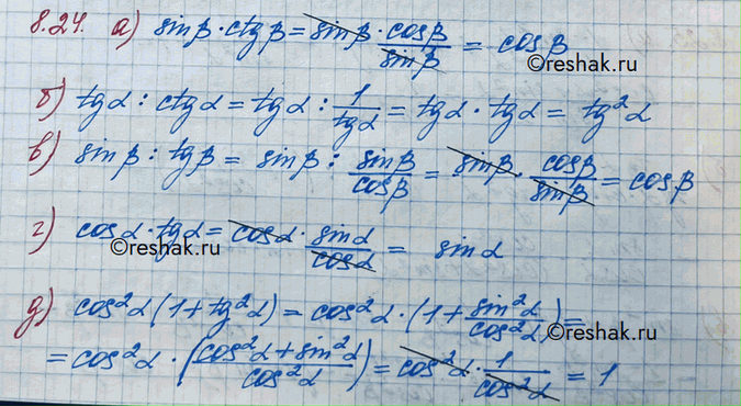 Изображение Упр.8.24 ГДЗ Никольский 10 класс