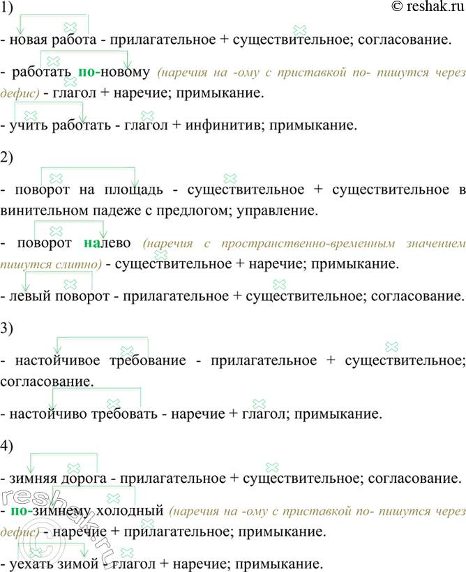 Изображение Разделитесь на группы. Спишите, раскрывая скобки и вставляя пропущенные буквы, обозначив стрелками связь между словами в словосочетаниях. Укажите способ связи....